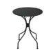 户外碳钢圆桌桌子黑色铁桌咖啡奶茶店外摆桌子商用家用铁艺小茶几