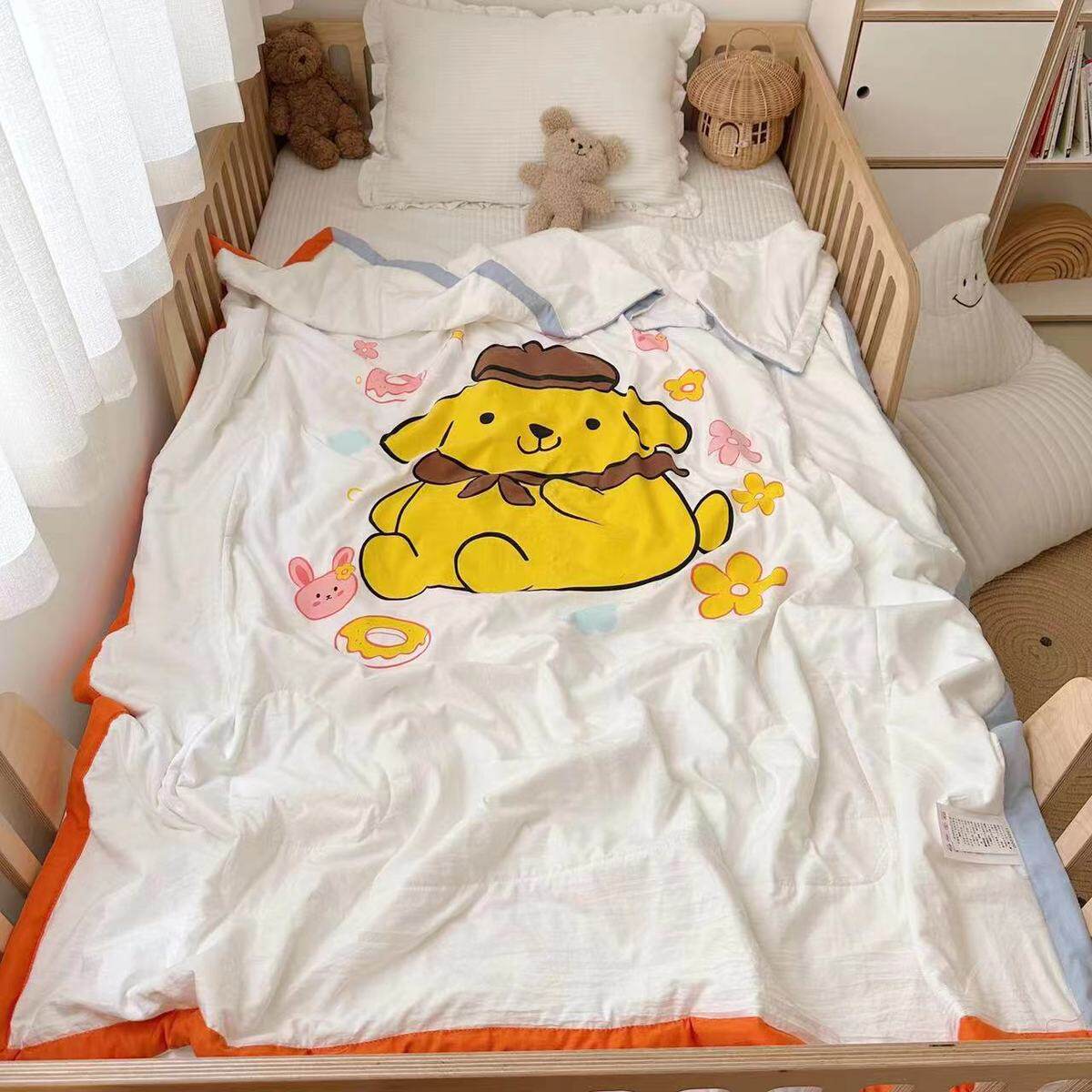 coolcool驱蚊艾草夏被水洗莫代尔儿童卡通夏被夏凉被美人鱼夏被