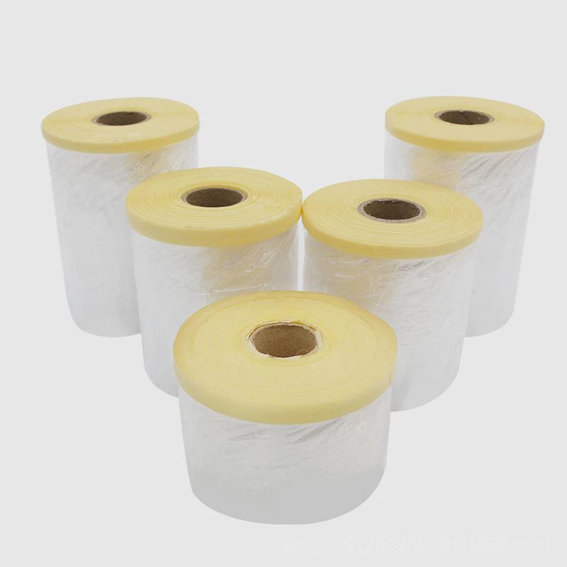 鞋厂专用遮蔽材质鞋用遮蔽膜矽利康美纹纸膜pu鞋底喷漆遮蔽膜胶带