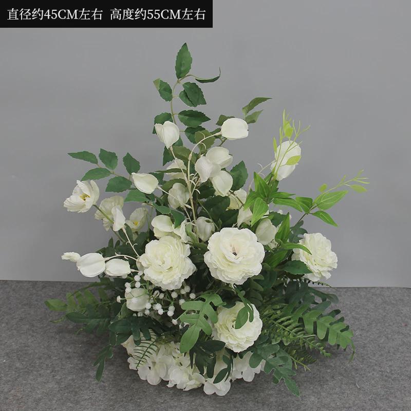 假花婚庆地排花新款森系仿真花路引花挂花现场布置舞t装饰花艺