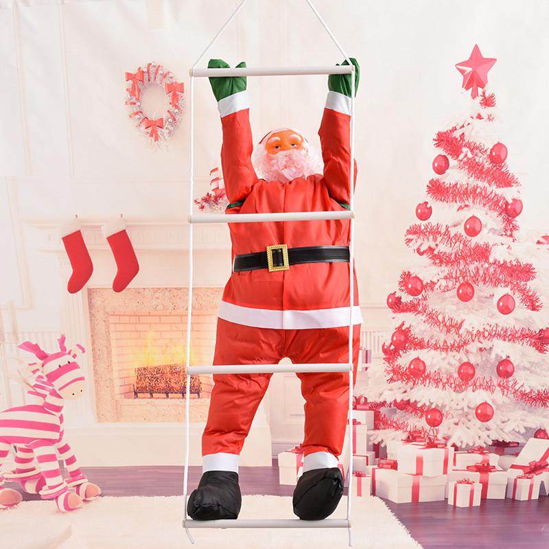 新款90cm装饰品圣诞爬梯/爬绳布艺圣诞老人挂件节日场景装饰,节庆用品/礼品,圣诞装饰品,淘宝优惠券,粉丝福利购,淘宝优惠卷