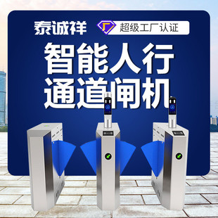 人行通道闸人脸识别闸翼小区摆闸工地三辊闸门禁闸机写字楼云闸机