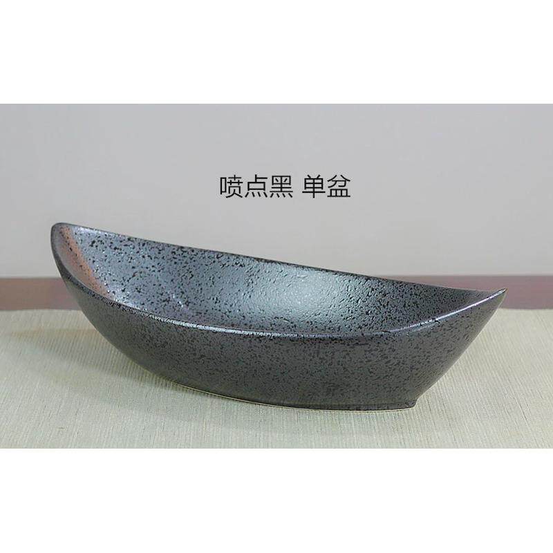 一帆风顺帆船形陶瓷花盆创意花器禅意写景插花花道东方插花器皿教