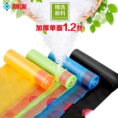 gz6m手提式垃圾袋加厚一次性家用自动大号厨房塑料袋中收口12