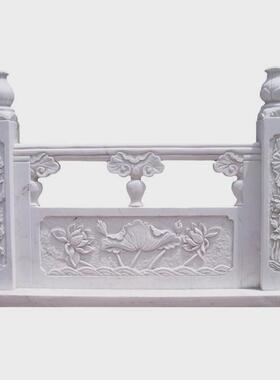 青石浮雕石雕栏杆河道石材花岗岩石大桥河堤护栏栏杆护栏围栏