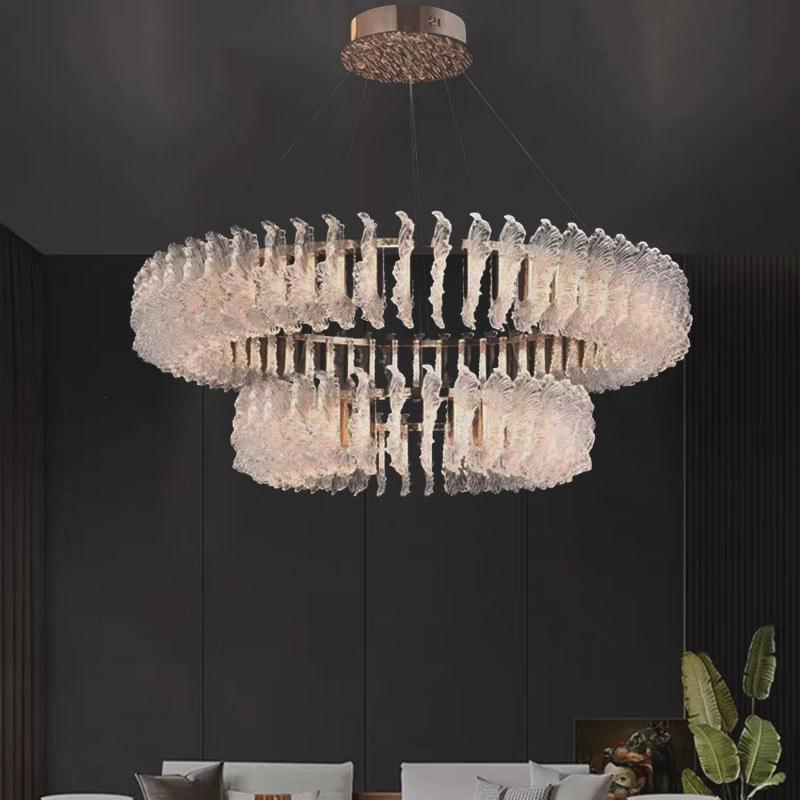 现代简约轻奢客厅吊灯高端餐厅卧室书房吸顶灯法式别墅大气楼梯灯