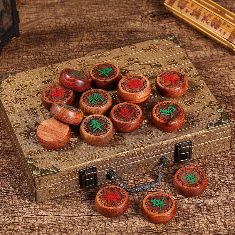 红木中国象棋厂家直销盒酸枝棋盘棋实木家居摆件木制工艺品