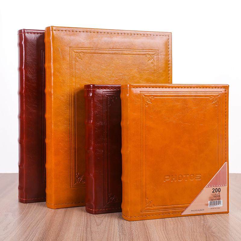 插页式8寸200张pu面相薄客人logo相册定制复古本纪念册皮质影集,节庆用品/礼品,相册/相簿,淘宝优惠券,粉丝福利购,淘宝优惠卷