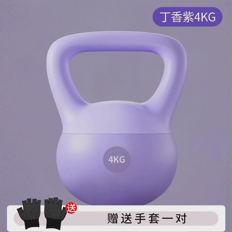 软壶铃女士锻炼家用6公斤翘臀哑铃男士运动塑形器材提壶健身