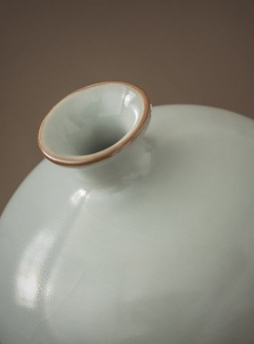 热销汝窑陶瓷花瓶中式创意干花瓶简约水培客厅电视柜居家办公茶室