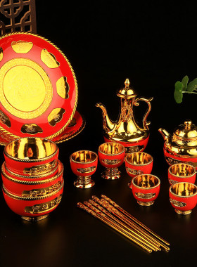 拜神礼佛供酒茶水杯碗壶供佛杯供酒杯壶家用供奉室内佛堂佛具财神