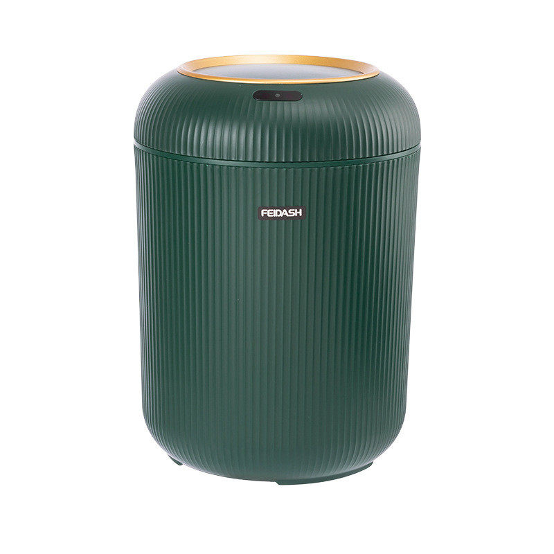 智能感应垃圾桶轻奢圆形高脚厨房卫生间客厅卧室自动翻盖大卫生桶,家庭/个人清洁工具,垃圾桶,淘宝优惠券,粉丝福利购,淘宝优惠卷