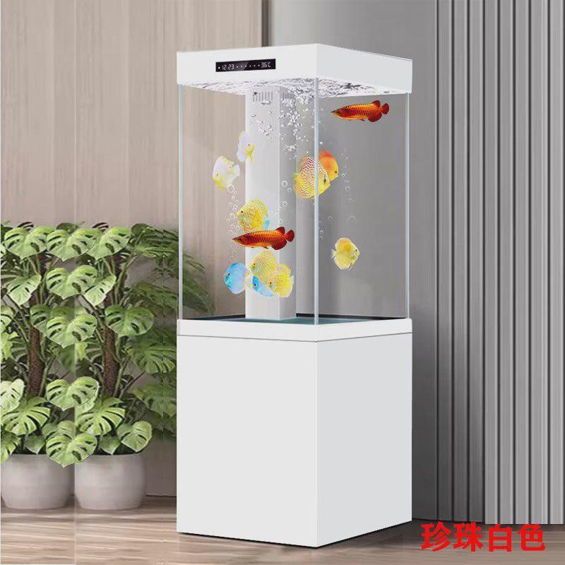 hp鱼缸超白玻璃长方形换水族箱客厅中小型家用立式生态免落地