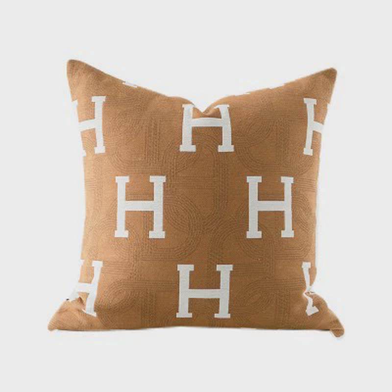 网红雪尼尔提花轻奢高档抱枕沙发客厅高级感床头靠垫套腰枕靠枕