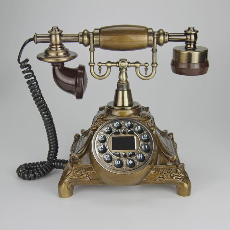 北欧式仿古工艺老式复古创意座机电话机转盘式旋转拨号家用酒店