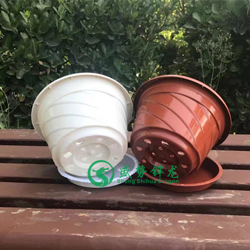优质加厚塑料花盆盆盆垂吊盆阳台养花配吊钩吊篮盆绿萝吊吊兰