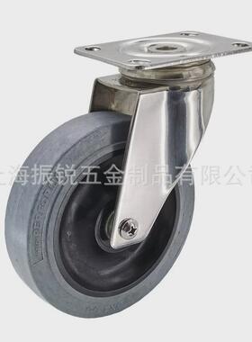 不锈钢脚轮3寸4寸5寸不锈钢导电防静电tpr达标刹车脚轮电阻万向