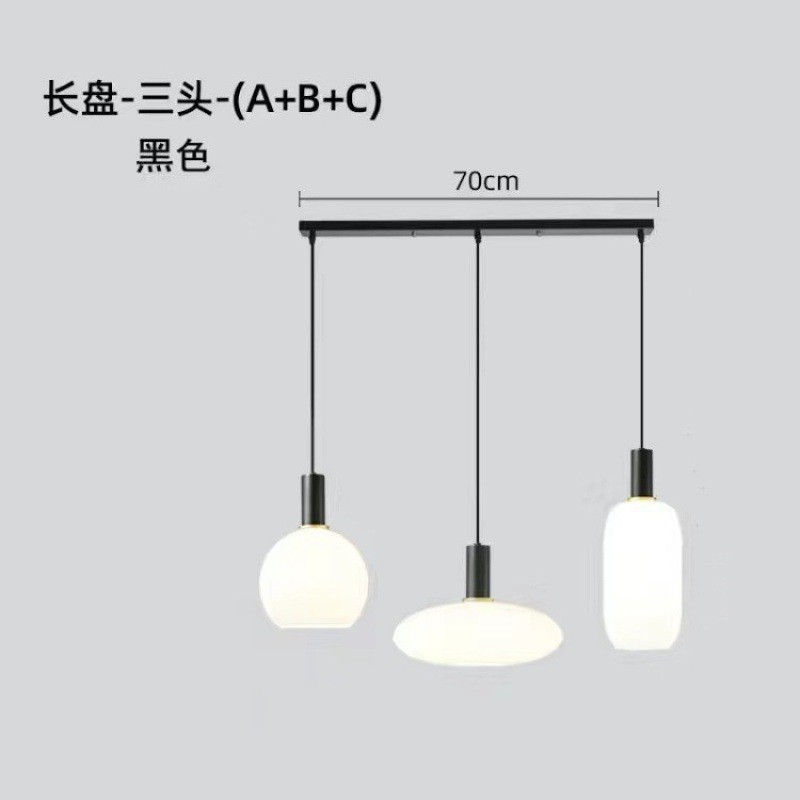 北欧现代简约创意桌灯客厅餐灯具设计师吧台奶茶餐饮店玻璃吊灯