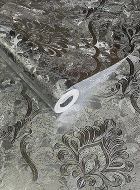 深红色3D欧式墙纸客厅餐厅酒店KTV奢华大气立体背景墙壁纸