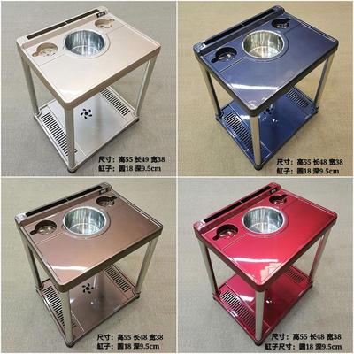 麻将机茶几双层加厚麻将桌家用角几烟缸茶楼棋牌室茶几专用茶水架