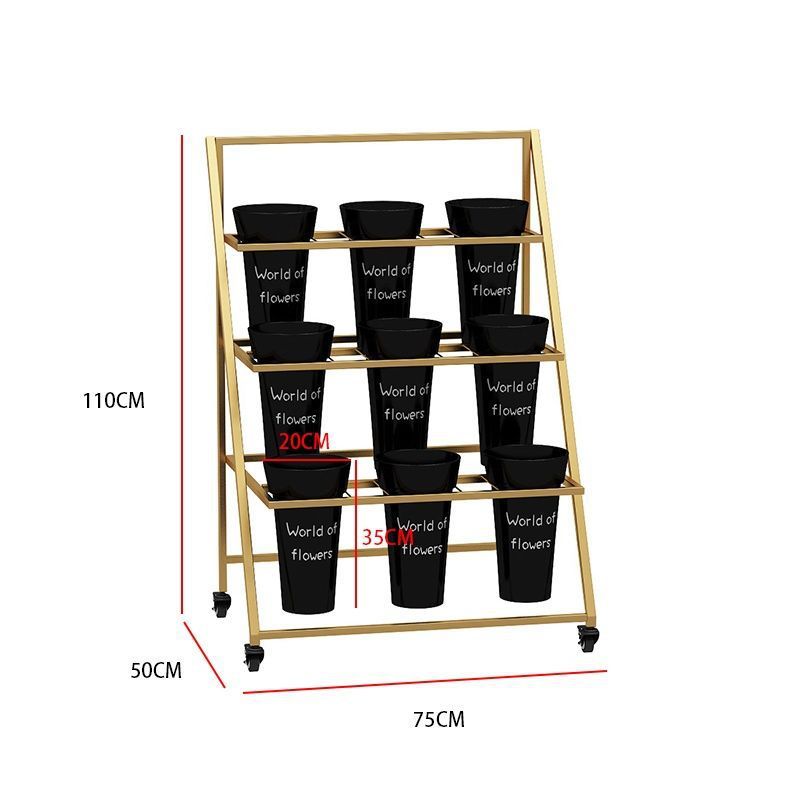 室外展示可折叠可移动阶梯多层花店花架高档架子花店花桶摆摊新款