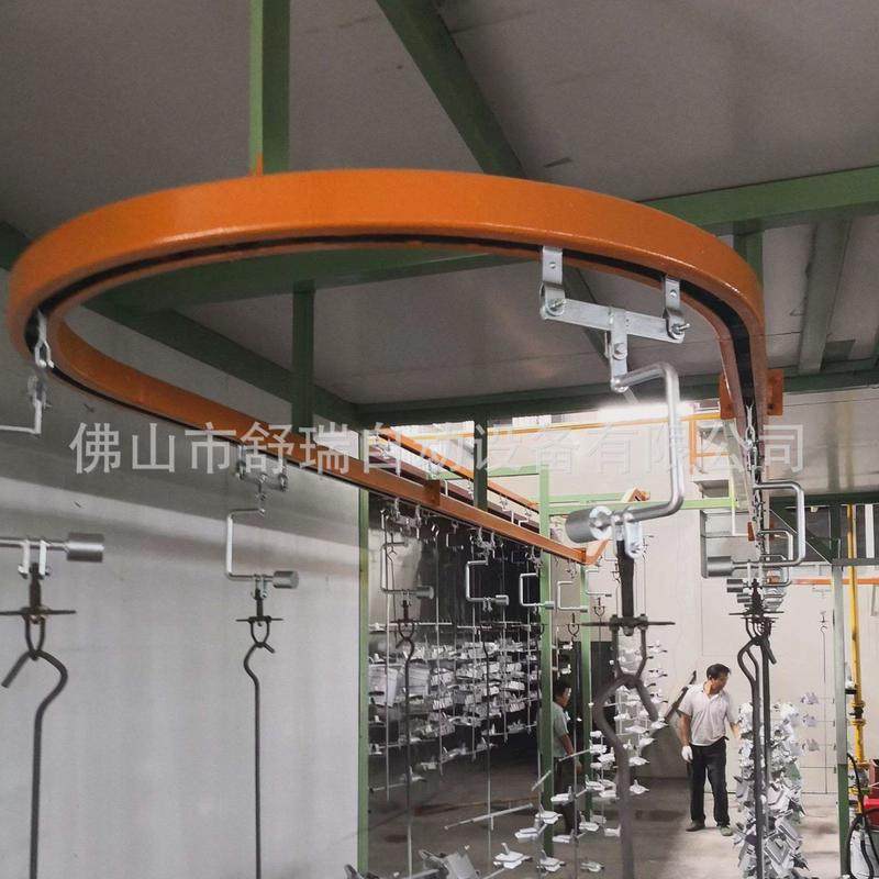 加工悬挂流水线全自动喷漆静电喷塑悬挂线五金涂装喷粉吊空流水线