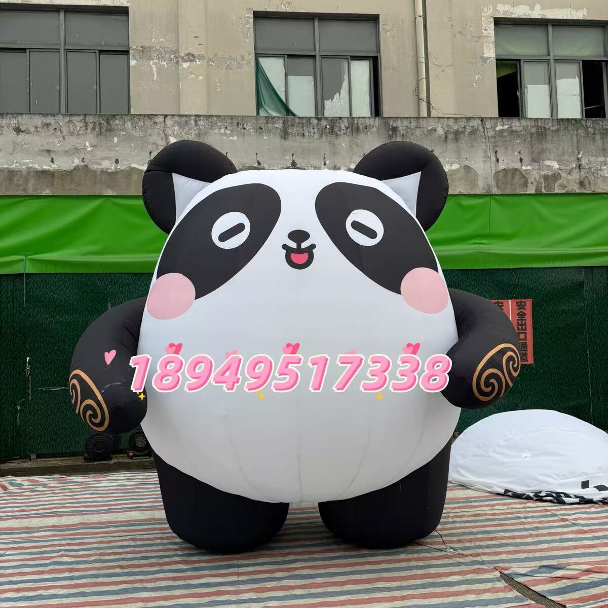 定制充气卡通气模卡人偶巴拉可爱豚鼠动物网红露营大型毛绒行走皮
