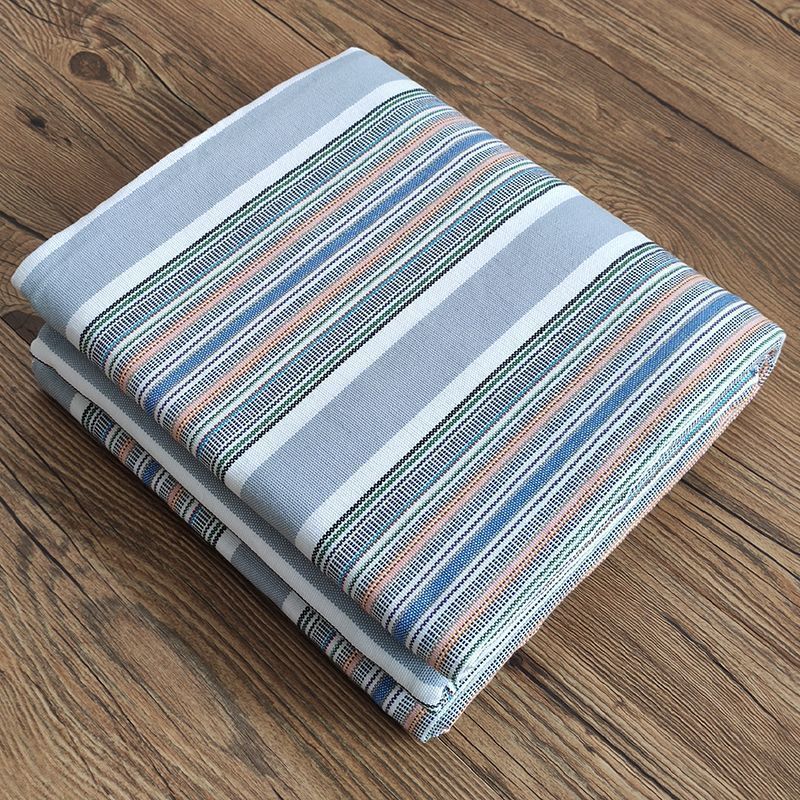 复古老粗布凉席床单三件套加厚加密夏