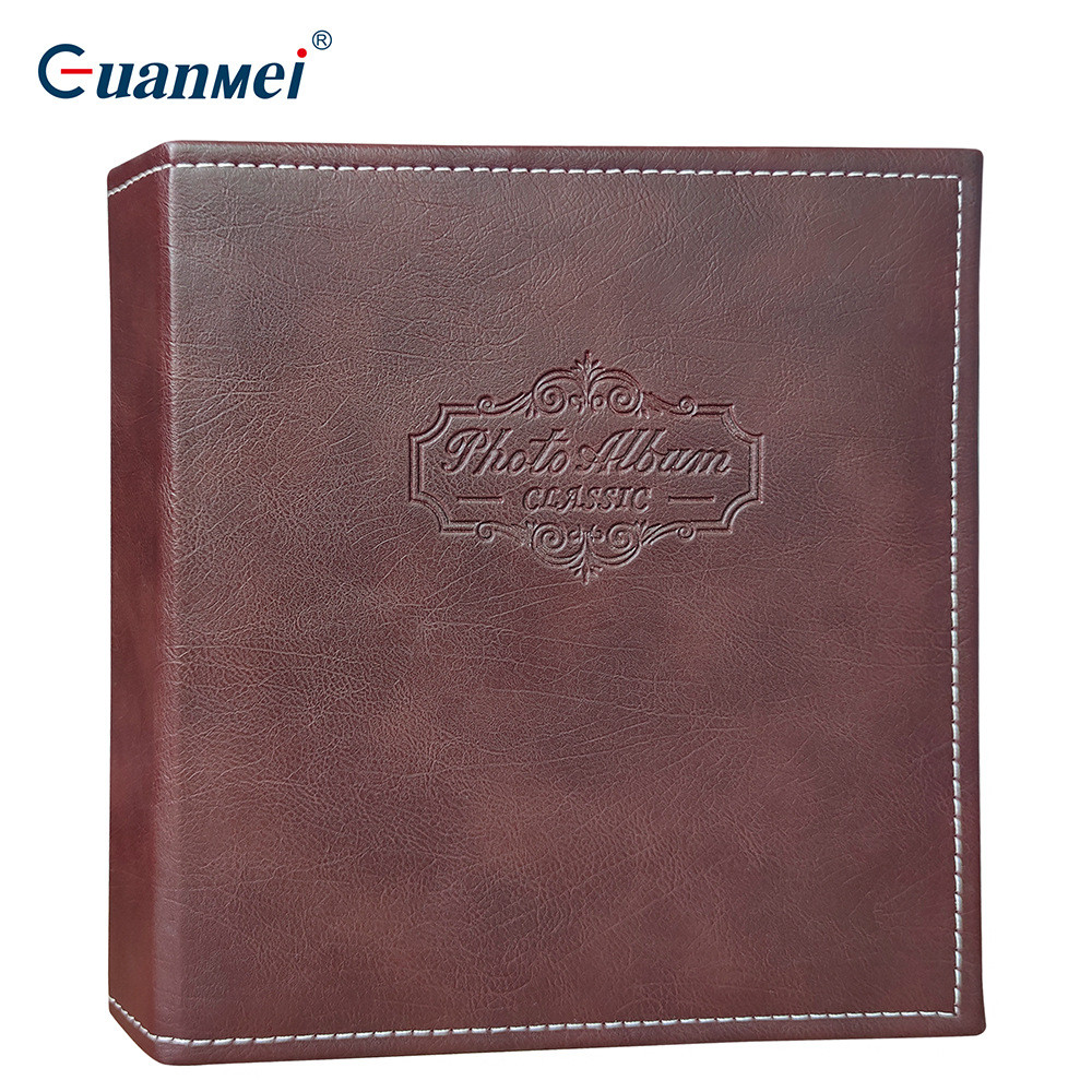 7l8k厂家pu皮八寸相册100礼品200张相簿插页式复古张收纳影集a5照