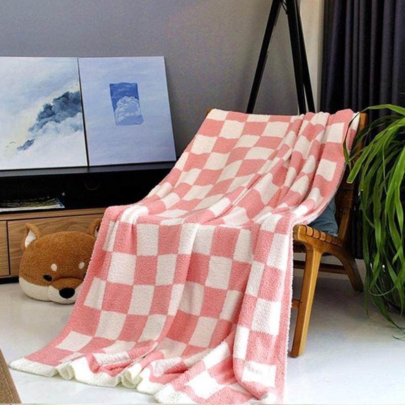 棋盘格毛毯绒小毯子沙发盖毯黑白格加厚针织半边办公室空调午睡毯,床上用品,休闲毯/毛毯/绒毯,淘宝优惠券,粉丝福利购,淘宝优惠卷