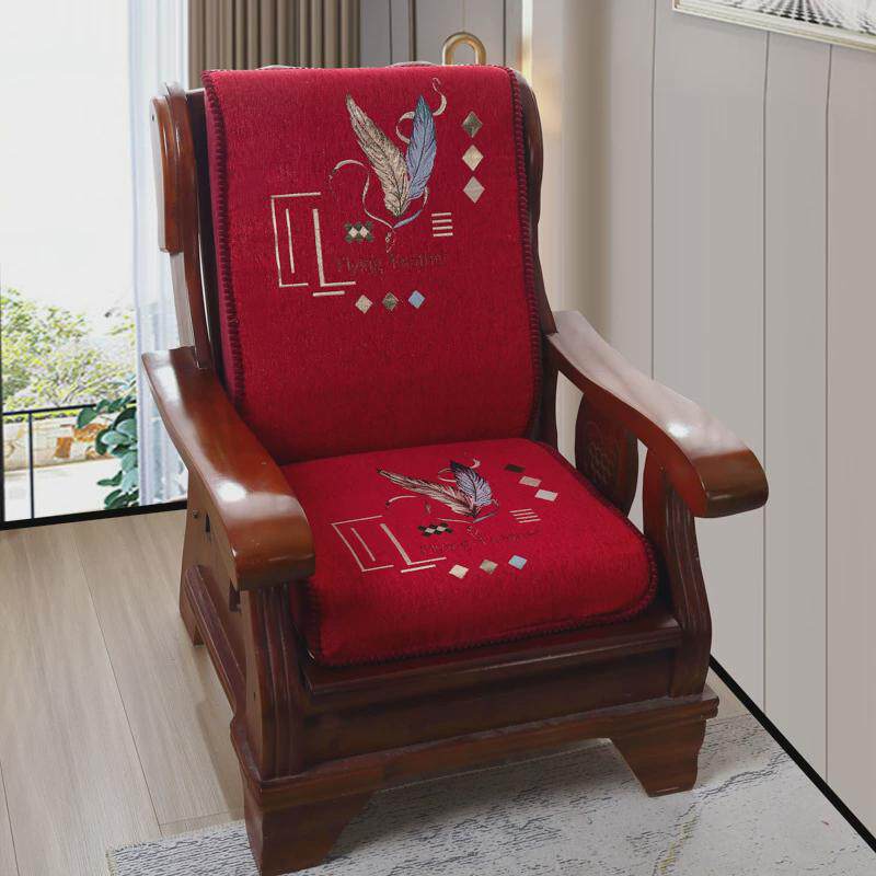 老式实木沙发坐垫单人一体座垫红木椅子靠垫海绵椅靠背硬春秋垫子