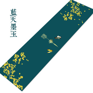 茶旗布桌旗轻奢禅意台布茶几古典茶道长条桌巾茶席餐桌布 qd4d中式