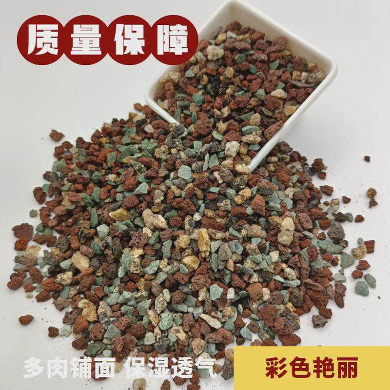颗粒土虹彩铺面园艺多肉石拌土花卉通用混合营养土虹彩石