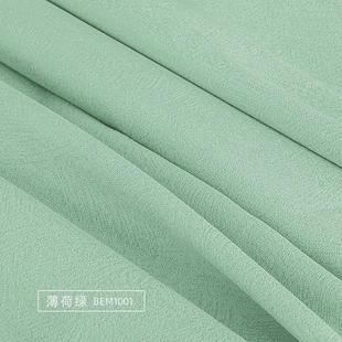 小提花轻麻布艺窗帘卧室现代简约高遮光成品帘送定型 2024新款
