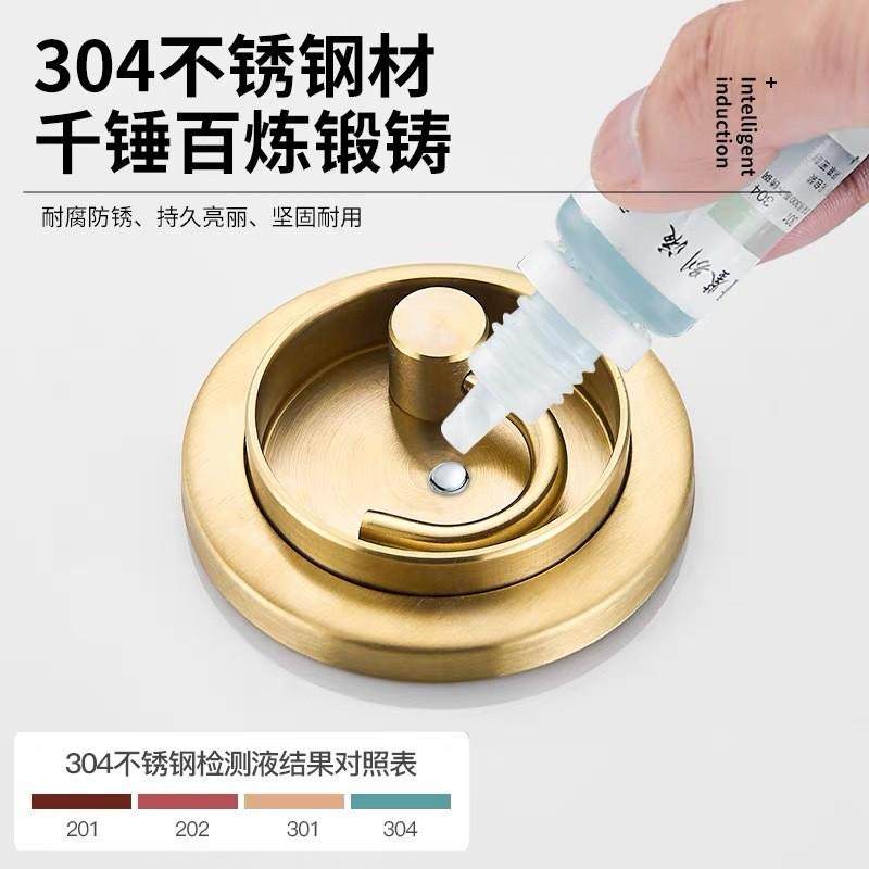 浴室隐藏式旋转挂衣钩单钩入户挂钩门后衣帽钩酒店工程不锈钢衣钩