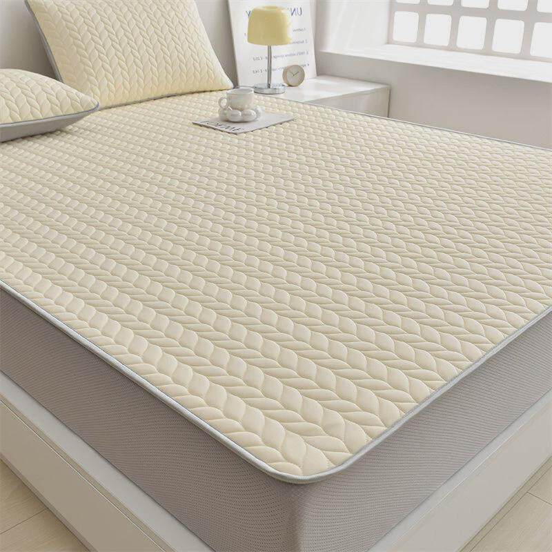 冰丝乳胶床笠床罩凉席三件套夏季席梦思保护套防滑固定床套床垫套