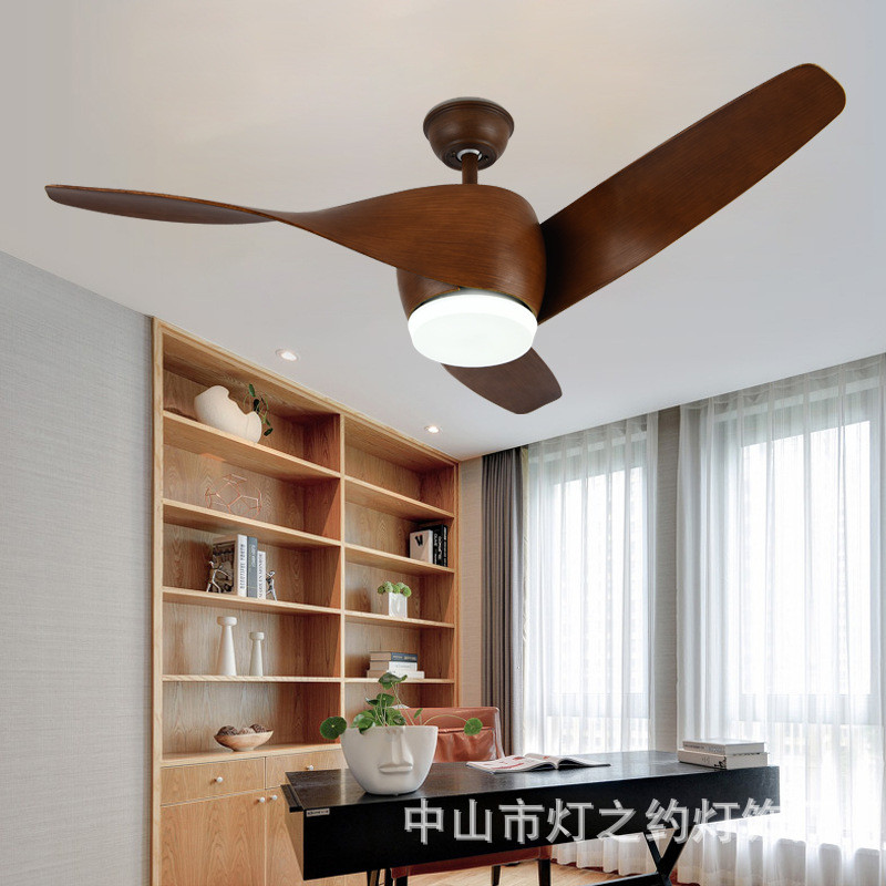 北欧创意餐厅吊扇灯现代简约客厅卧室家用风扇灯带led电风扇吊灯