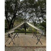 旅游景区聚会w型房型天幕公园户外防晒露营团建野餐金属框架帐篷