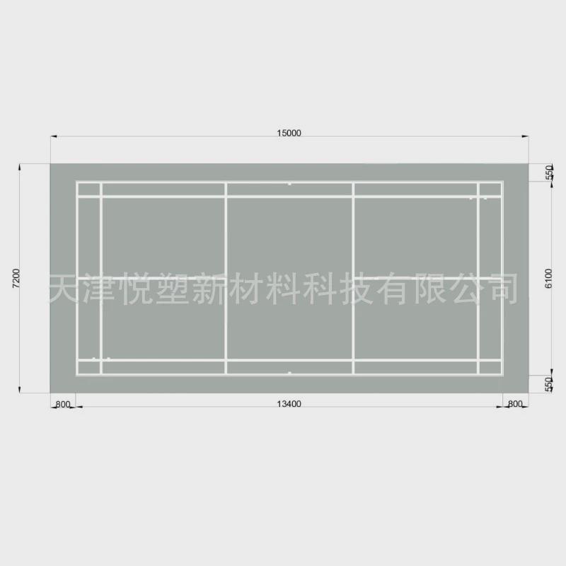 室内整片羽毛球场可移动地胶垫耐磨防滑加厚PVC运动地胶塑胶地板