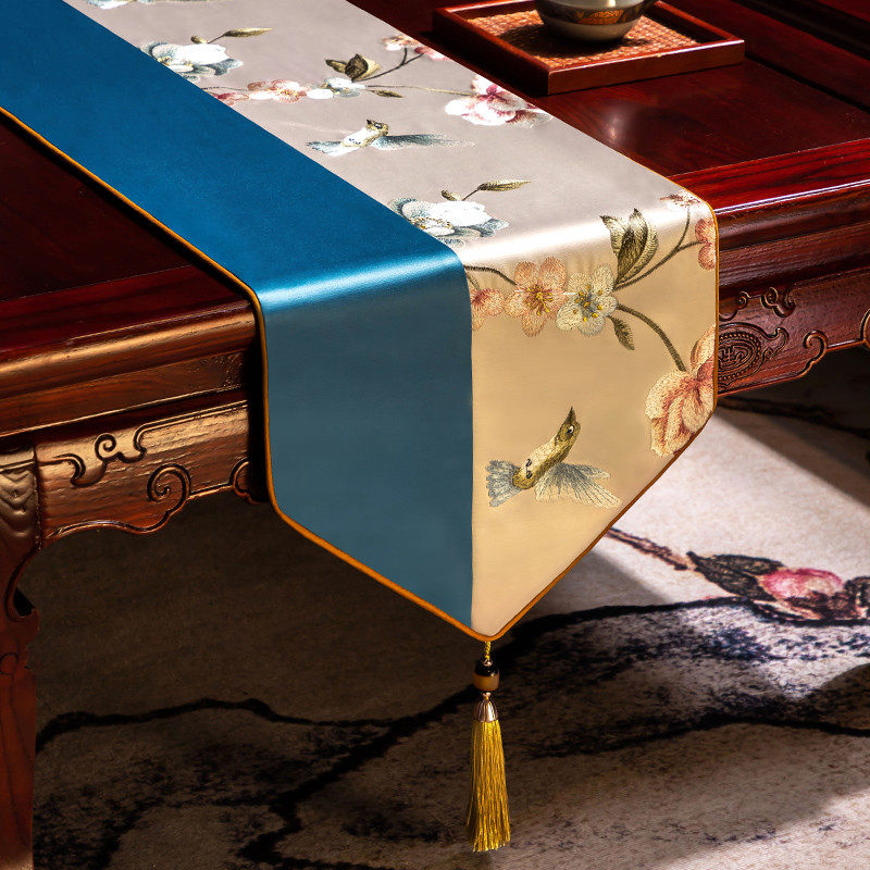 中式桌旗茶桌垫布茶旗茶台中国风茶几桌布新中式茶台布艺长条餐桌,居家布艺,桌旗,淘宝优惠券,粉丝福利购,淘宝优惠卷