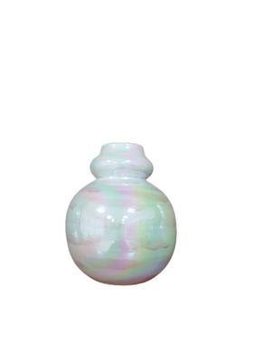 云山花海瓶家居花瓶办公室摆件客厅插花彩瓷釉下简笔彩绘珍珠陶