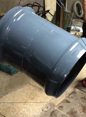 钢塑400双承直接upvc两pvc管箍平给水用管件承口直通二通蓝色管箍