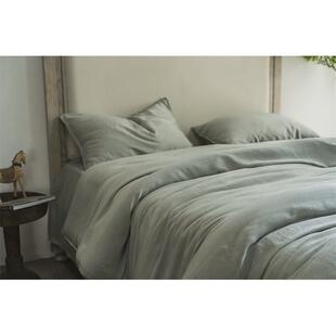 双水洗针做旧80支兰精天丝四件套素色优雅凉感民宿床上用品