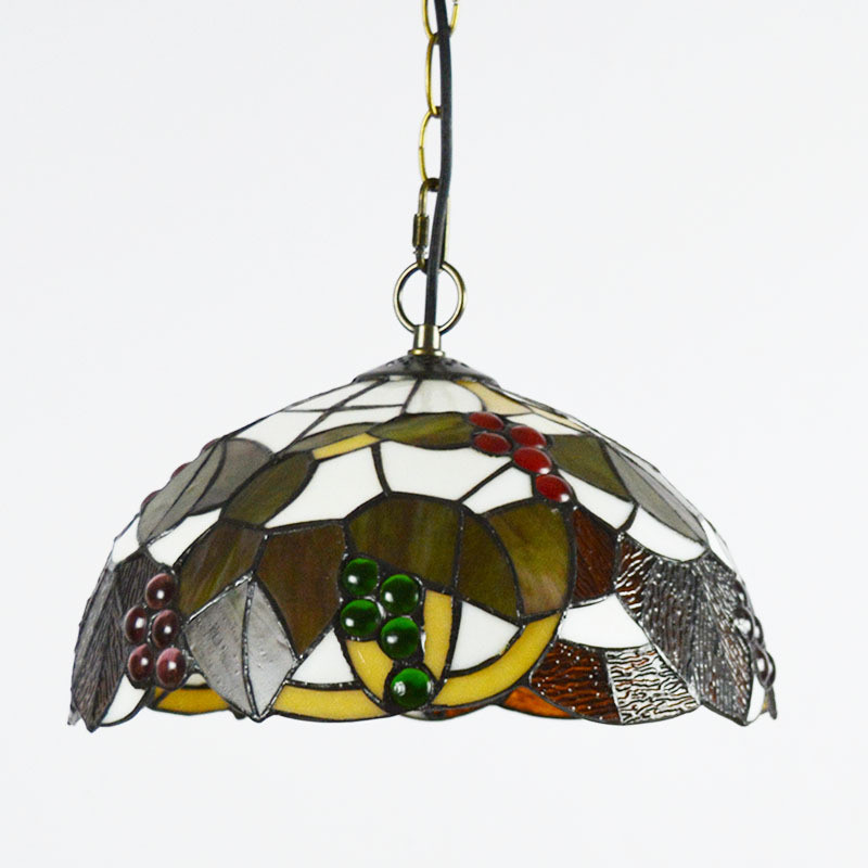 璟汇蒂凡尼吊灯彩色玻璃灯饰蓝孔雀彩色led玻璃灯具酒店别墅吊灯