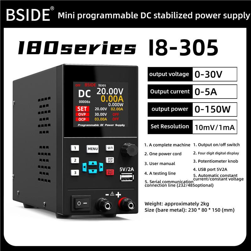 BSIDE可编程直流稳压电源I8电脑维修30V10A/40V20A电压可调整