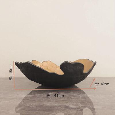 现代简约创意富贵金收纳卧室客厅书房办公室果盘玄关茶几家居饰品