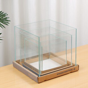 定制超白热弯玻璃套缸家用水族箱小型鱼缸龟缸水草缸展览鱼缸厂家