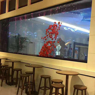 商场大型观赏鱼缸 款 热销款 亚克力鱼缸圆形亚克力中型水族鱼缸风格