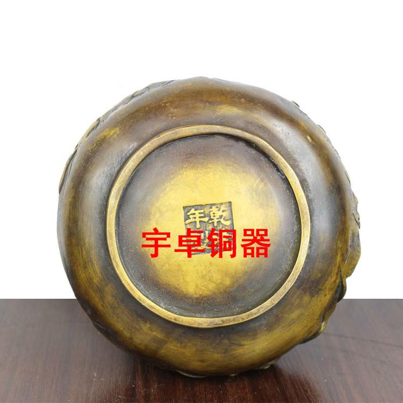 宇卓铜器纯铜花瓶黄铜喜鹊花瓶家居装饰办公室工艺品摆件