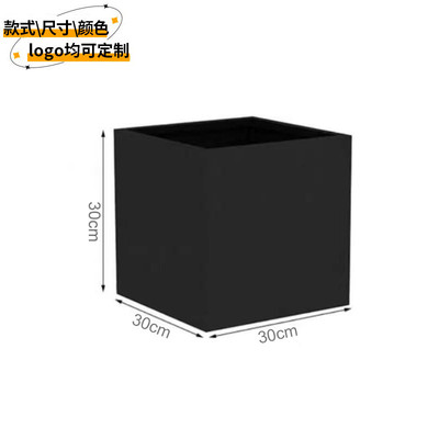 户外不锈钢花箱花坛定制成品门店庭院外摆围栏隔断市政铁艺花槽